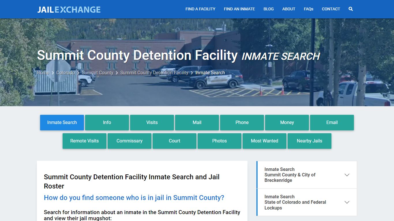 Summit County Detention Facility Inmate Search - Jail Exchange