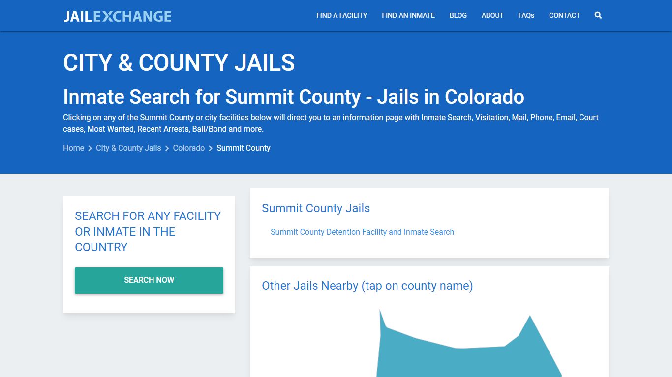 Inmate Search for Summit County | Jails in Colorado - Jail Exchange